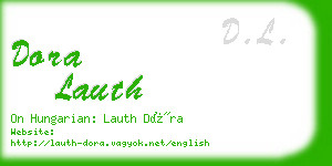 dora lauth business card